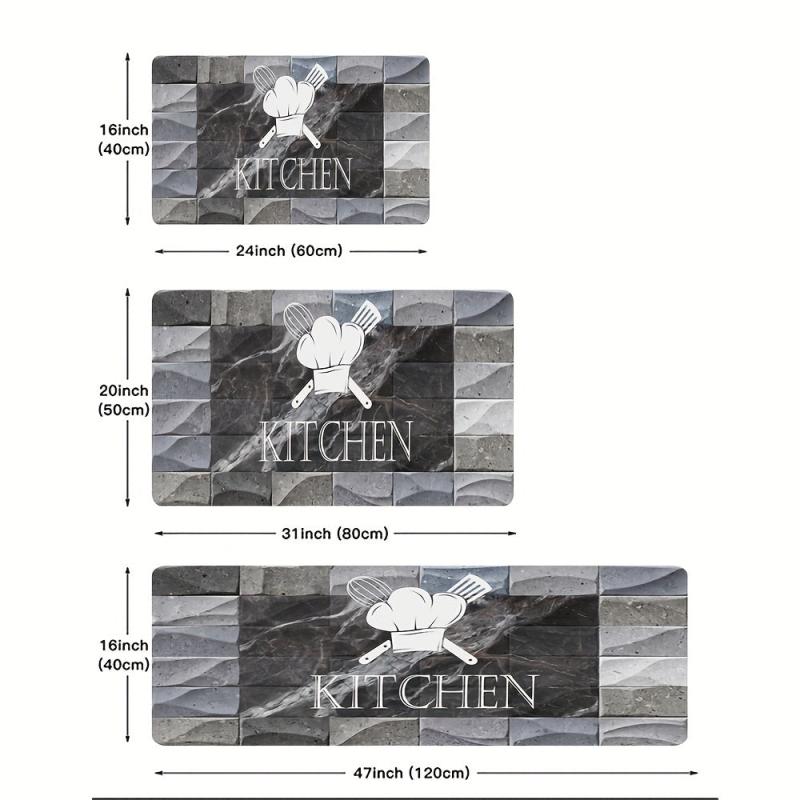 Soft Cushioned Anti Fatigue Kitchen Mat Waterproof Memory Foam Floor Mat