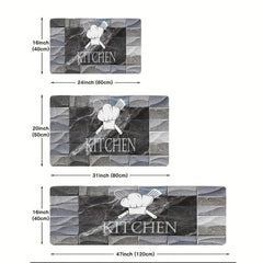 Soft Cushioned Anti Fatigue Kitchen Mat Waterproof Memory Foam Floor Mat