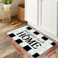 Wood Print Anti Fatigue Kitchen Mat Non-Slip Polyester Carpet