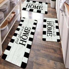 Wood Print Anti Fatigue Kitchen Mat Non-Slip Polyester Carpet