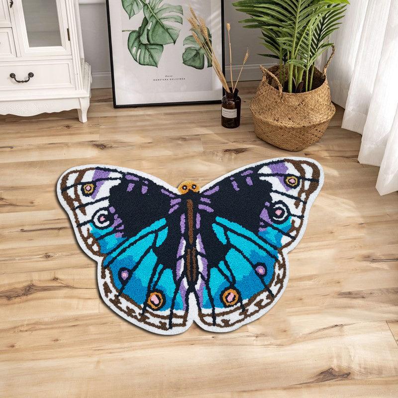 Butterfly Flower Carpet Soft and Durable Indoor Floor Mat