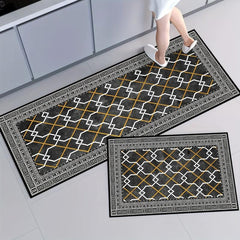 Modern Soft Kitchen Rug Anti Fatigue Quick Dry Waterproof Non Slip Kitchen Rug