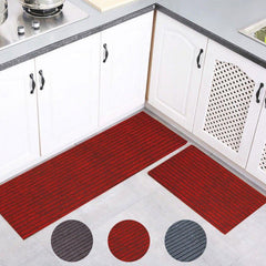 2 Pcs Kitchen Floor Mat Non Slip Bathroom Floor Mat Living Room Non Slip Carpet