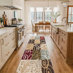 Vintage Moroccan Kitchen Runner Rug Non Slip Washable Laundry Room Mat