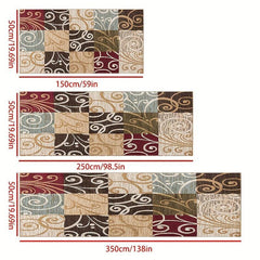 Vintage Moroccan Kitchen Runner Rug Non Slip Washable Laundry Room Mat