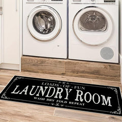 Farmhouse Laundry Room Runner Rug Non Slip Mat
