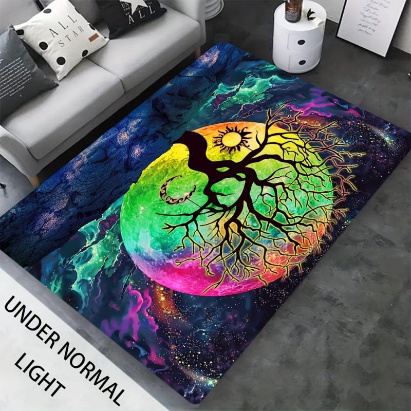 Large 3D Gaming Area Rug Washable Living Room Gamepad Carpet