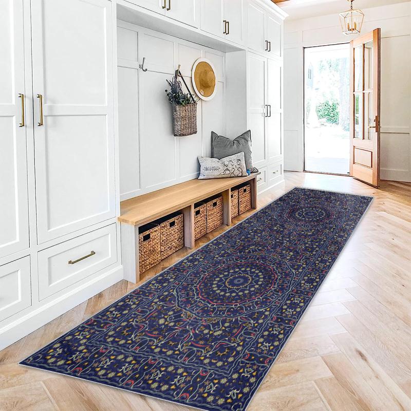 Modern Floral 2'X10' Runner Rugs Abstract Laundry Room Rugs