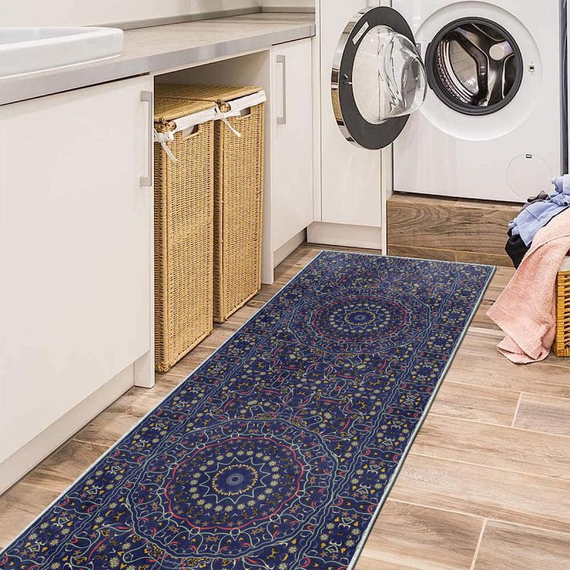 Modern Floral 2'X10' Runner Rugs Abstract Laundry Room Rugs