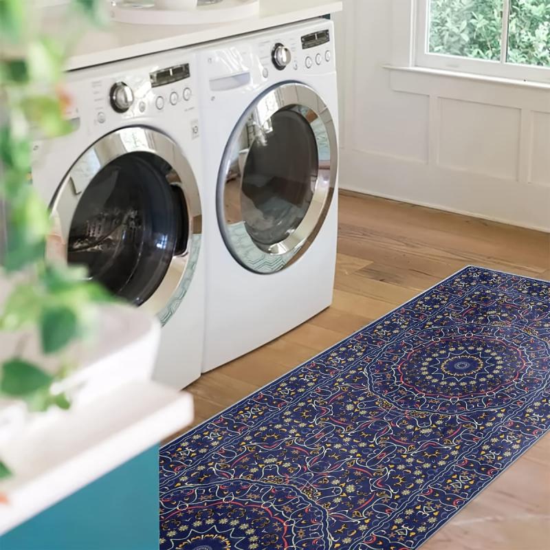 Modern Floral 2'X10' Runner Rugs Abstract Laundry Room Rugs