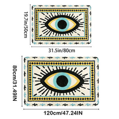 Eye Pattern Cashmere Carpet Thickened Bathroom Non-slip Door Mat