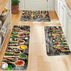 Soft Kitchen Floor Mat Non slip Mat Soft Rug Waterproof Mat Machine Washable