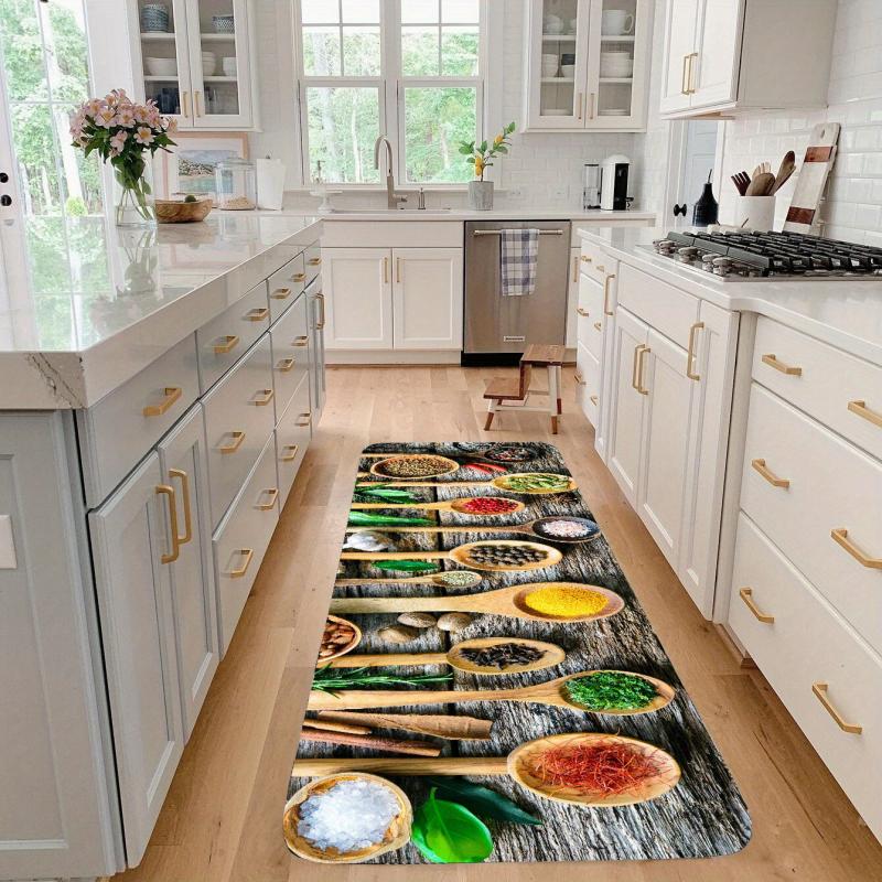 Soft Kitchen Floor Mat Non slip Mat Soft Rug Waterproof Mat Machine Washable