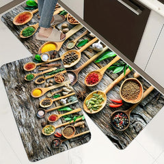 Soft Kitchen Floor Mat Non slip Mat Soft Rug Waterproof Mat Machine Washable