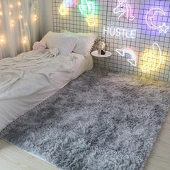 Plush Furry Area Rug for Bedroom Living Room