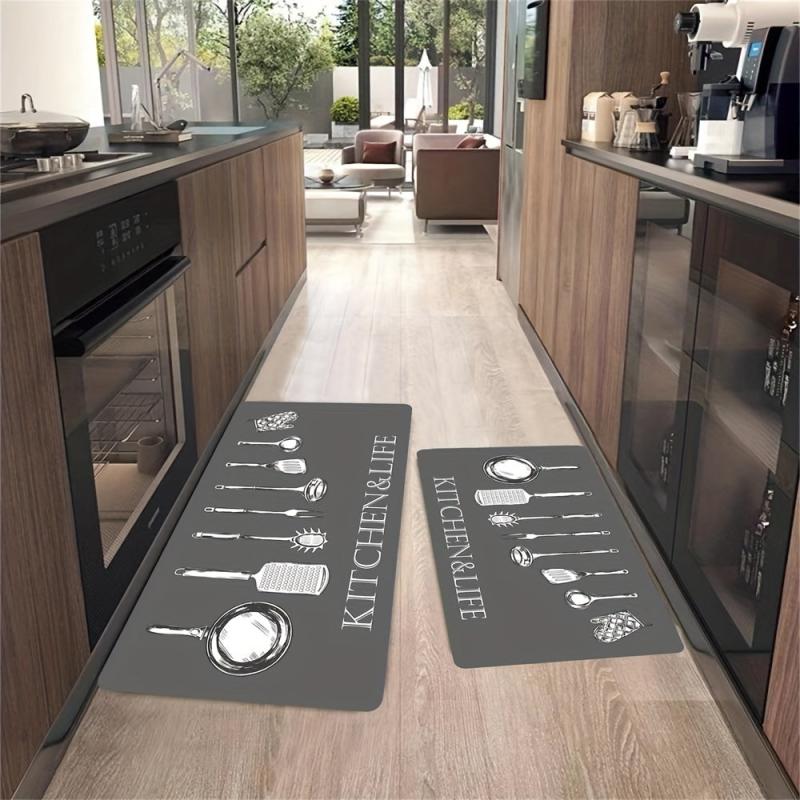 Soft Cushioned Anti Fatigue Kitchen Mat Memory Foam Waterproo...