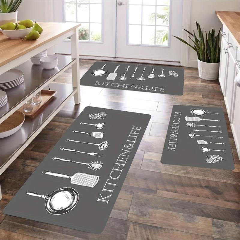 Soft Cushioned Anti Fatigue Kitchen Mat Memory Foam Waterproo...