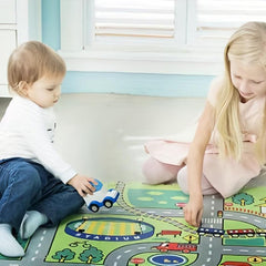 Kids City Life Playmat Rug Traffic System Play Mat