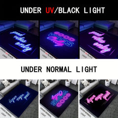 Luminous Floor Mat Soft Non-slip Bath Rug Glow In The Dark Area