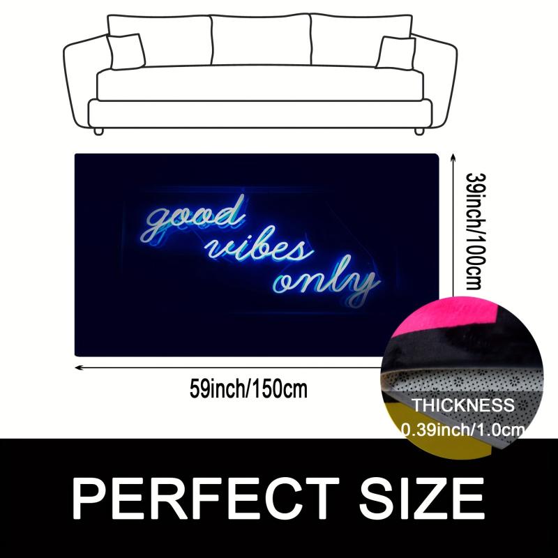 Luminous Floor Mat Soft Non-slip Bath Rug Glow In The Dark Area