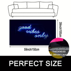 Luminous Floor Mat Soft Non-slip Bath Rug Glow In The Dark Area