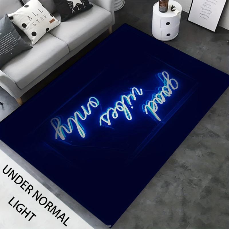 Luminous Floor Mat Soft Non-slip Bath Rug Glow In The Dark Area