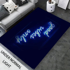 Luminous Floor Mat Soft Non-slip Bath Rug Glow In The Dark Area