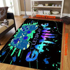 Large 3D Gaming Area Rug Soft Flannel Floor Mat