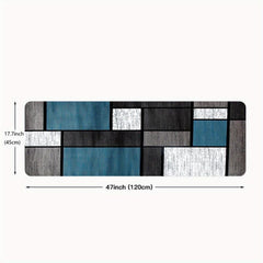 Modern Geometric Kitchen Mat Anti Slip Polyester Carpet Absorbent Bath Mat