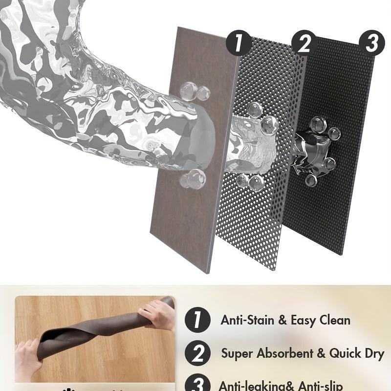 Pet Feeding Mat Absorbent Dog Mat No Stains Quick Dry