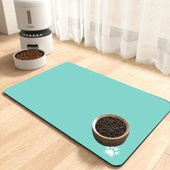 Pet Feeding Mat Absorbent Dog Mat No Stains Quick Dry