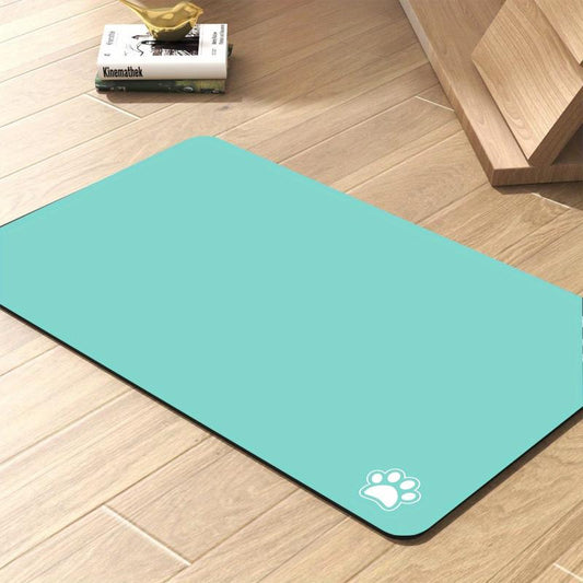 Pet Feeding Mat Absorbent Dog Mat No Stains Quick Dry