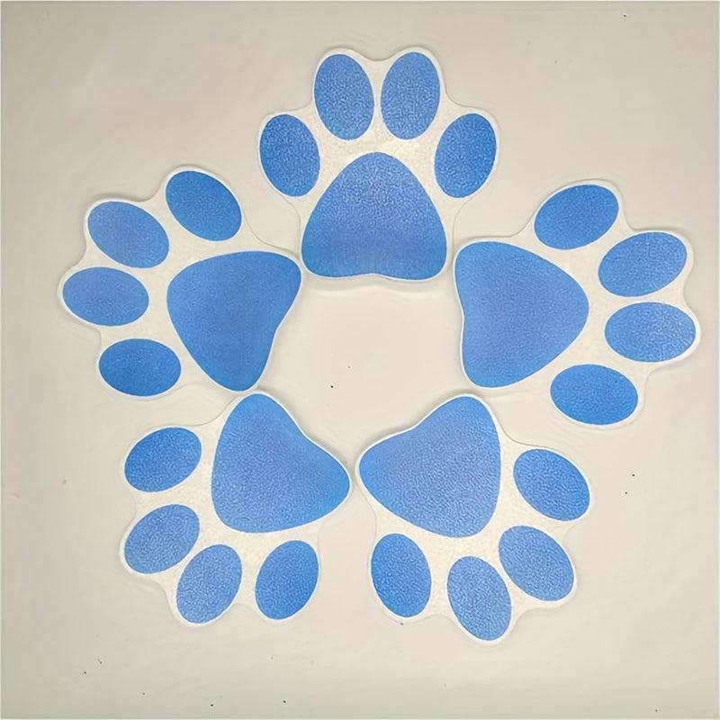 5pcs Footprint Anti Slip Stickers for Bathtub Shower Pool