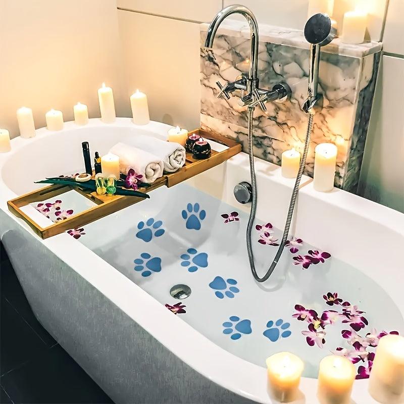 5pcs Footprint Anti Slip Stickers for Bathtub Shower Pool