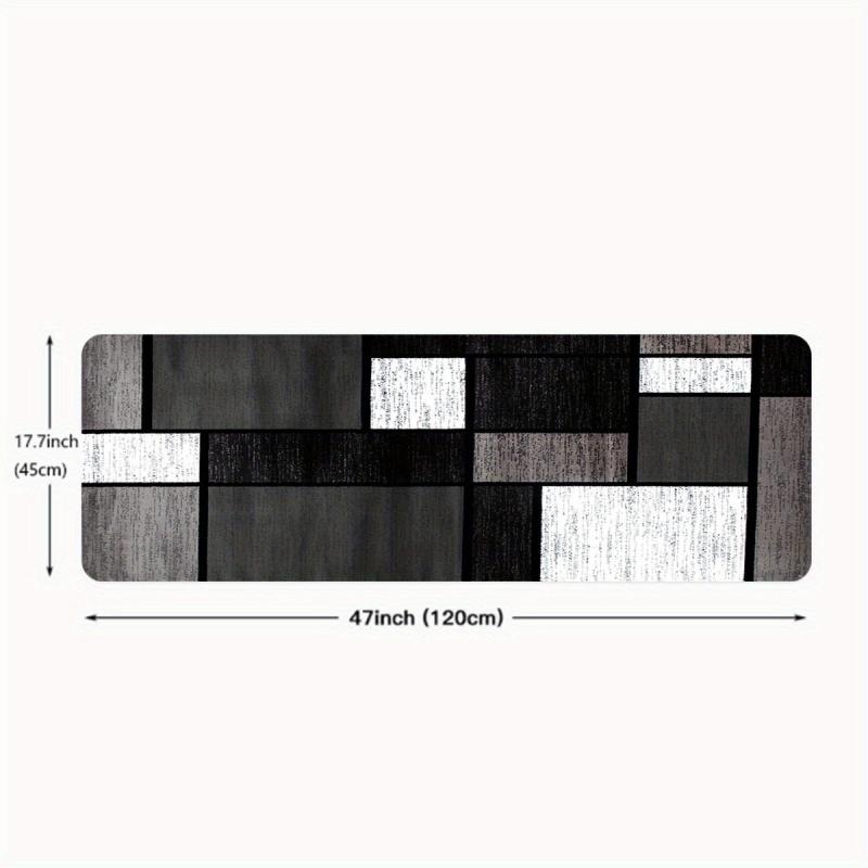 Geometric Kitchen Mat - Anti Slip Washable Durable Polyester