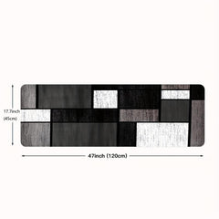 Geometric Kitchen Mat - Anti Slip Washable Durable Polyester