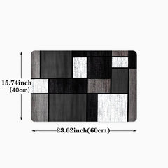 Geometric Kitchen Mat - Anti Slip Washable Durable Polyester