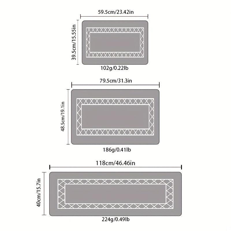 Soft Cushioned Anti Fatigue Kitchen Rug Waterproof Non Slip Floor Mat