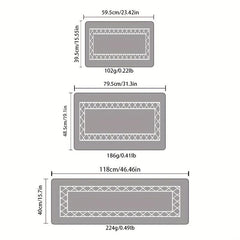 Soft Cushioned Anti Fatigue Kitchen Rug Waterproof Non Slip Floor Mat