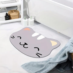 Soft Cat Bath Mat Absorbent Non-slip Floor Mat