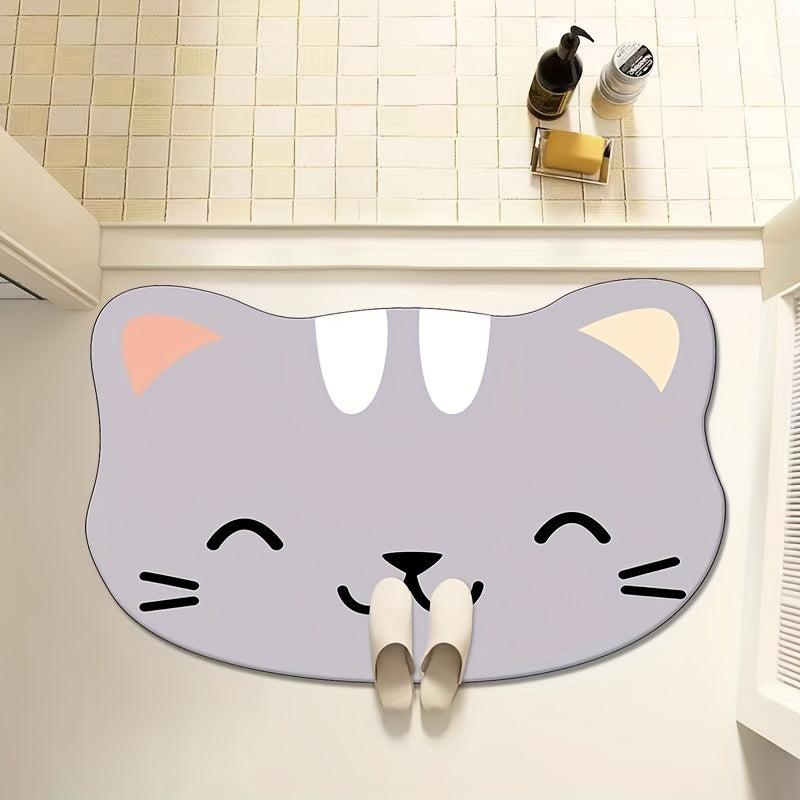 Soft Cat Bath Mat Absorbent Non-slip Floor Mat