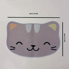 Soft Cat Bath Mat Absorbent Non-slip Floor Mat