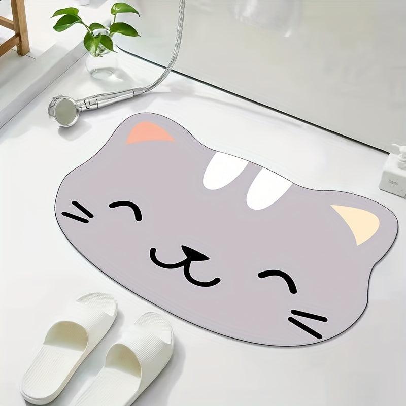 Soft Cat Bath Mat Absorbent Non-slip Floor Mat