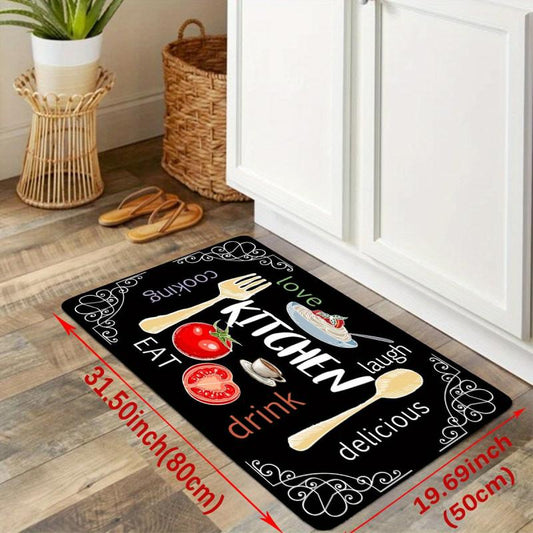 Stain Resistant Kitchen Rug Memory Foam Mat Waterproof Soft Cushioned