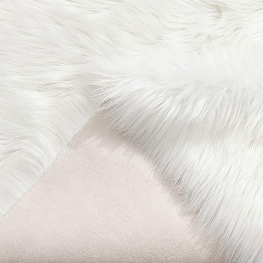Soft Geometric Shaggy Rug for Bedroom and Living Room
