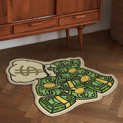 Special Shaped Area Rug Non slip Shag Cashmere Living Room Coffee Table Carpet