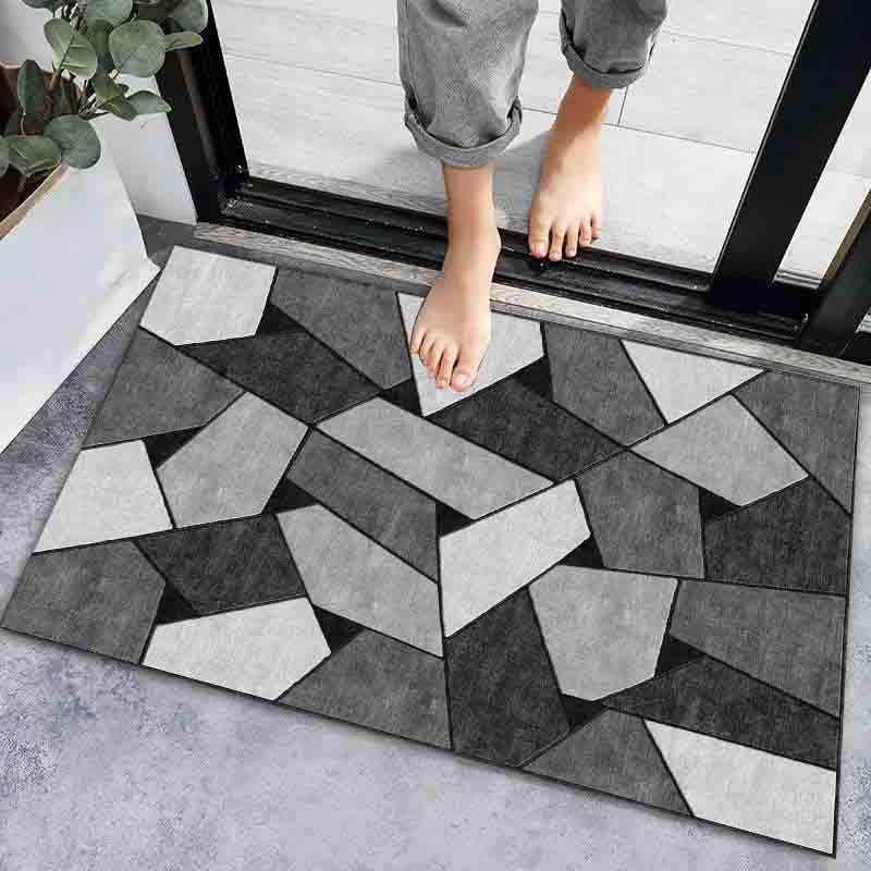 Modern Anti-slip Door Mat Bath Mats Absorbent Home Bathroom Floor Carpet