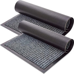 Solid Striped Door Mat Non Slip Entrance Rug Indoor Outdoor