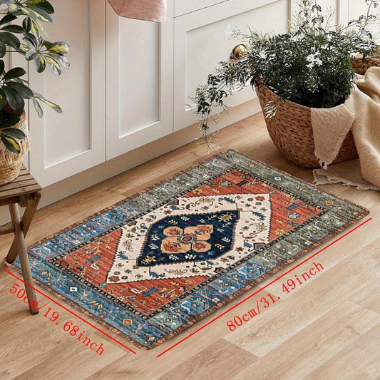Vintage Boho Foam Mat Anti Slip Persian Carpet