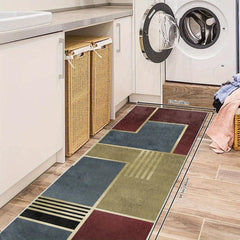 Modern Geometric 2'X10' Runner Rug Extra Long Washable Non Slip Kitchen Mat